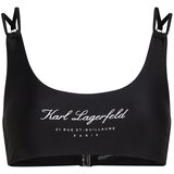 Karl Lagerfeld Bikini zgornji del 'Hotel' črna / bela Cene