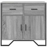 vidaXL Komoda siva sonoma 79,5x35,5x74,5 cm inženirski les | Shoptok.si