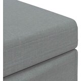  Stolica Svijetlo siva Tkanina i konstruirano drvo - Svjetlosiva 40 cm tkanina | shoptok.hr