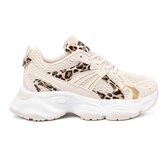 Shelvt Beige sneakers with an animal motif | Shoptok.si