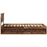  Okvir za krevet Staro drvo 90 x 200 cm Čvrsto borovo drvo | shoptok.hr