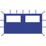  Bočni zid za sjenicu s prozorima 4 x 2 m plavi | shoptok.hr