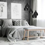  Luster na sajli AKTAN 5xE27/60W/230V crni okrugli | Eponuda.com