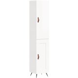 Maison Chic Visoka omara - Komoda - Predalnik visok sijaj bela 34,5x34x180 cm inženirski les, (21720752) | Shoptok.si