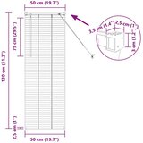 vidaXL Zavjesa za prozor sa zavjesama Ostalo Bijela 80 x 130 cm Aluminij | shoptok.hr
