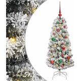  Umjetno božićno drvce s nogom Zelena i bijela 120 cm | shoptok.hr