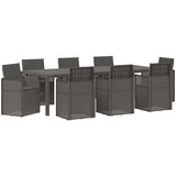  Vrtni set za objed 9 kom. Svjetlosiva i antracit PP | shoptok.hr