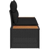 Vrtni kauč Crna 184 x 62 x 85cm poliratan | shoptok.hr