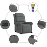  Električni masažni naslonjač od tkanine tamnosivi | shoptok.hr