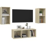  3-dijelni set TV ormarića boja hrasta sonome konstruirano drvo Smeđa | shoptok.hr