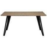 Bessagi Home retro jedilna miza gino, tikovina, črna | Shoptok.si