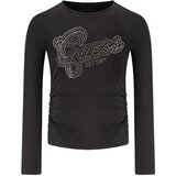 Guess Jeans majica dugih rukava za djevojčice, crna Cijene