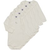 Petit Bateau BODY US ML PACK X5 Bijela Cijene