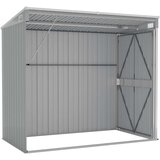  Zidno vrtno spremište sivo 118 x 194 x 178 cm pocinčani čelik | shoptok.hr