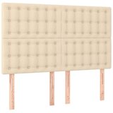  Krevet s oprugama i madracem krem 140x200 cm od tkanine | shoptok.hr