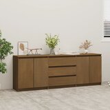 vidaXL Bočni ormarić boja meda 180 x 36 x 65 cm od masivne borovine Cijene