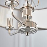  Endon 94377 - Luster na lancu HIGHCLERE 3xE14/40W/230V siv/sjajni hrom | Eponuda.com