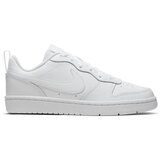Nike Dečije patike Court Borough Low 2 (BP) BQ4551-001 bele
