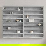  Vitrina siva boja betona 100x8 5x75 cm konstruirano drvo | shoptok.hr
