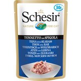 Schesir hrana u kecici za mačke preliv tunjevina i brancin 50gr Cene