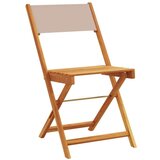 vidaXL 3-dijelni bistro set od tkanine i masivnog drva smeđesivi | shoptok.hr
