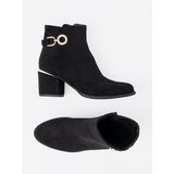 Shelvt Black women's ankle boots with an elegant buckle | Shoptok.si
