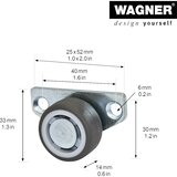 Wagner Kolo za posteljni predal, širina kolesa 14 mm, DE 10 kosov, Ø 30 mm, TPR | Shoptok.si