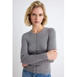 TRENDYOLMILLA ženska jakna Cardigan Twoaw27Hi00105, antracitna Cene