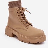 Boto Women's ankle boots with sock in beige by Rivella | Shoptok.si