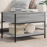  The Living Store Klubska mizica siva sonoma 70x50x50 cm inženirski les in kovina - Klubska Mizica, (21500653) | Shoptok.si