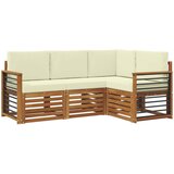  Set vanjskih sofa 4 kom. Prirodna i krem Poliester | shoptok.hr