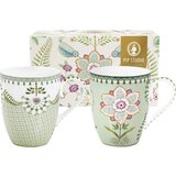 Pip Studio Lily & Lotus - velika skodelica - komplet 2 kosov - Svetlo zelena Cene