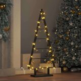 vidaXL Kovinsko božično drevesce z stojalom Črna 90 cm Jeklo | Shoptok.si