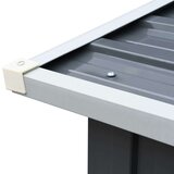  Lopa za drva pocinkano jeklo 330x92x153 cm sive barve, (20722724) | Shoptok.si