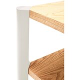 Teulat Krem/u svijetloj prirodnoj boji regal u dekoru hrasta 126x59x43 cm Bona – | shoptok.hr