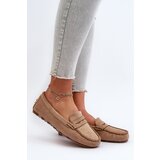 EVENTO Classic Women's Suede Moccasins Dark Beige Glimris | Shoptok.si