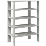 vidaXL Regal za čevlje betonsko siv 61x32x87,5 cm inženirski les | Shoptok.si