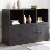 vidaXL Komoda crna 99 x 39 x 73 cm čelična | shoptok.hr