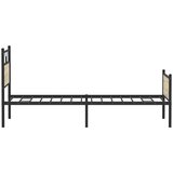 vidaXL Posteljni okvir brez vzmetnice hrast 100x200 cm inženirski les | Shoptok.si