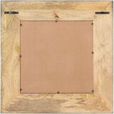 vidaXL Ogledalo 50x50 cm trden mangov les | Shoptok.si