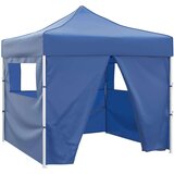 vidaXL plavi sklopivi šator 3 x 3 m s 4 zida | shoptok.hr