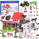  Set za veterinarsku stanicu životinja - 102 elementa Farme: Traktori, životinje, dodaci! | shoptok.hr
