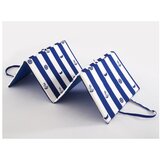 B.E.S. Belo-modra vrtna sedežna blazina za ležalnik 49x137 cm Stripes – | Shoptok.si