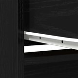 vidaXL Visoka omara črni hrast 29,5x34x119,5 cm inženirski les | Shoptok.si