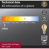 LED prigušiva sijalica FILAMENT E27/6W/230V 1700K - Paulmann 28522 | Eponuda.com