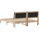  Krevetni okvir s tapiciranim uzglavljem Smeđa 180 x 200 cm | shoptok.hr