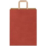  Papirnate vrećice 250 kom s ručkama crvene 26x12x35 cm | shoptok.hr