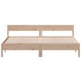  Okvir kreveta s uzglavljem 200 x 200 cm od masivne borovine | shoptok.hr