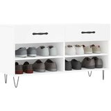 vidaXL klop za čevlje bela 102x35x55 cm inženirski les | Shoptok.si