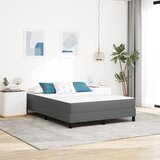 vidaXL Pocket Spring Krevet s Madracem, Svjetlosiva, Srednja, 140x200x20 cm, Tkanina Cijene